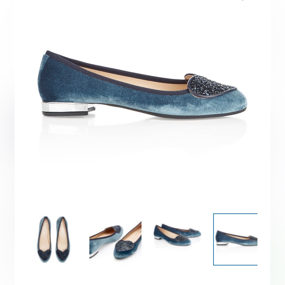 French sole Elegant Blue Women's Flats